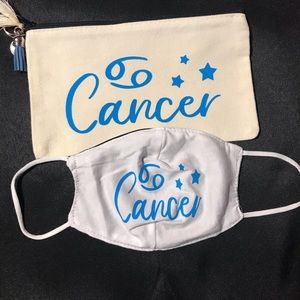 Makeup bag and face mask